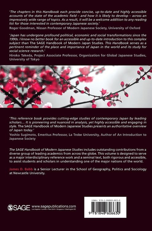 Produktbild: The SAGE Handbook of Modern Japanese Studies