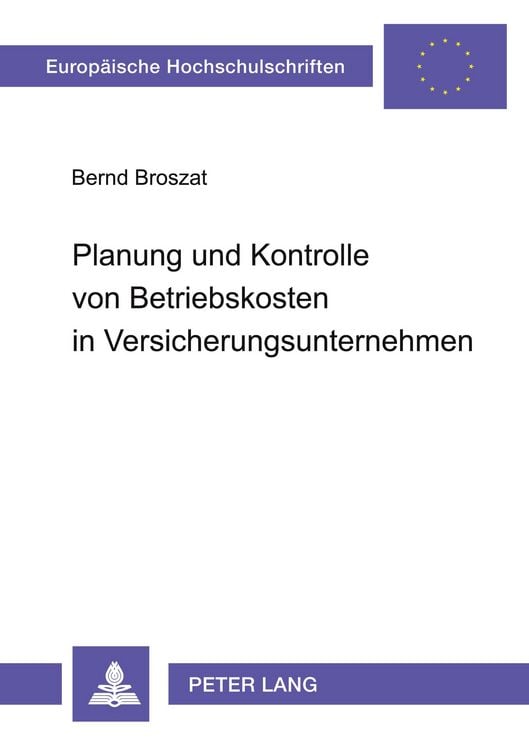 Produktbild: Planung und Kontrolle von Betriebskosten in Versicherungsunternehmen