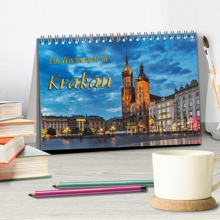 Produktbild: Ein Wochenende in Krakau (Tischkalender 2026 DIN A5 quer), CALVENDO Monatskalender