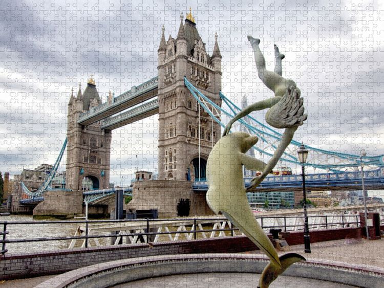 Produktbild: CALVENDO Puzzle London Bridge | 1000 Teile Lege-Gr&ouml;&szlig;e 64x48cm Foto-Puzzle f&uuml;r gl&uuml;ckliche Stunden