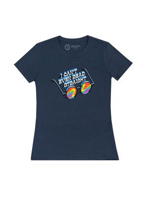 Produktbild: I Can't Even Read Straight Women's Crew T-Shirt Medium