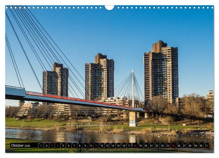 Produktbild: Mannheim Modern. Zeitgen&ouml;ssische Architektur in der Quadratestadt. (Wandkalender 2026 DIN A3 quer), CALVENDO Monatskalender