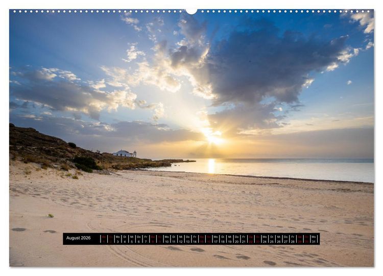 Produktbild: Urlaub Pur, 12 Str&auml;nde aus 12 L&auml;ndern (Wandkalender 2026 DIN A2 quer), CALVENDO Monatskalender