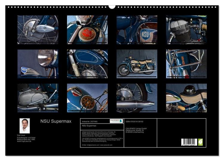 Produktbild: NSU Supermax (Wandkalender 2026 DIN A2 quer), CALVENDO Monatskalender