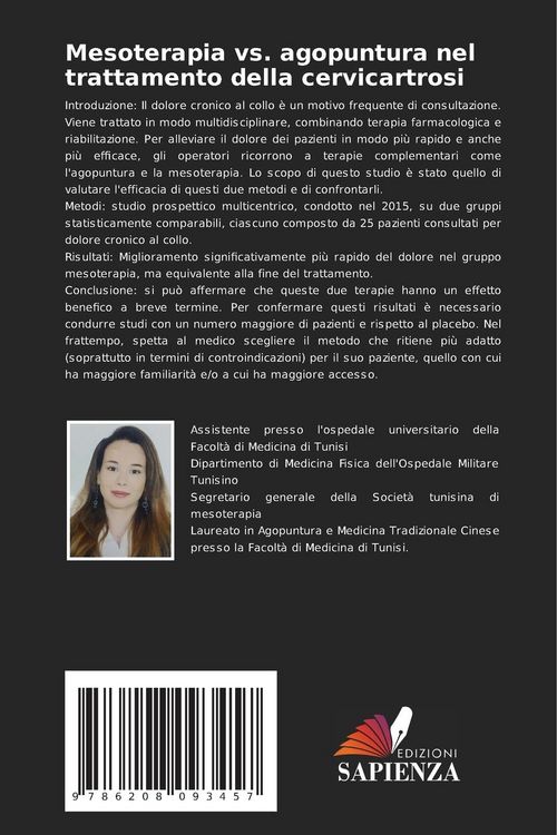 Produktbild: Mesoterapia vs. agopuntura nel trattamento della cervicartrosi