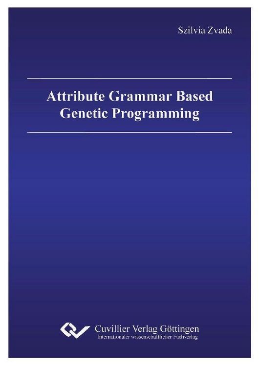 Produktbild: Attribute Grammar Based Genetic Programming