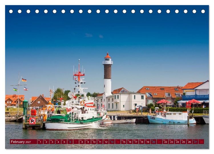 Produktbild: Mecklenburg-Western Pomerania. Impressions from the Baltic coast (Desk Calendar 2027 DIN A5 landscape), CALVENDO 12 Month DeskCalendar