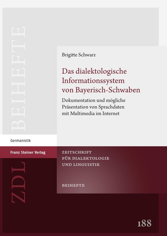 Produktbild: Das dialektologische Informationssystem von Bayerisch-Schwaben