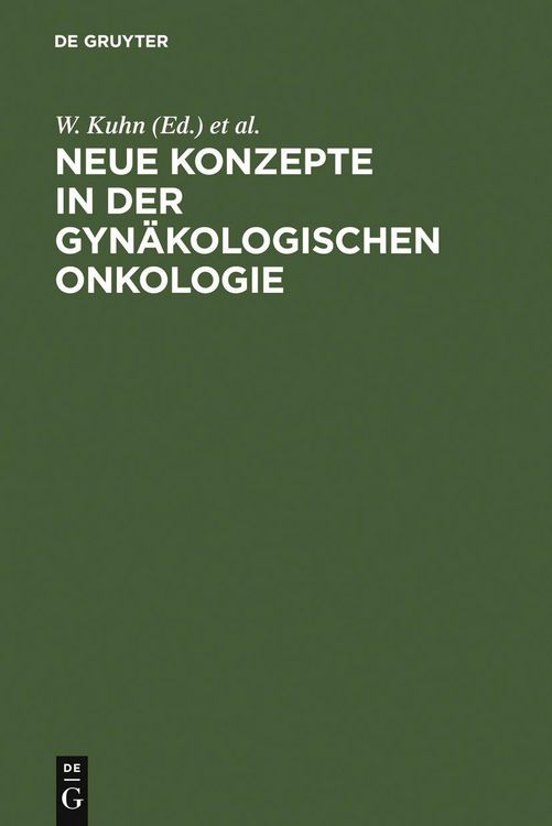 Produktbild: Neue Konzepte in der gyn&auml;kologischen Onkologie