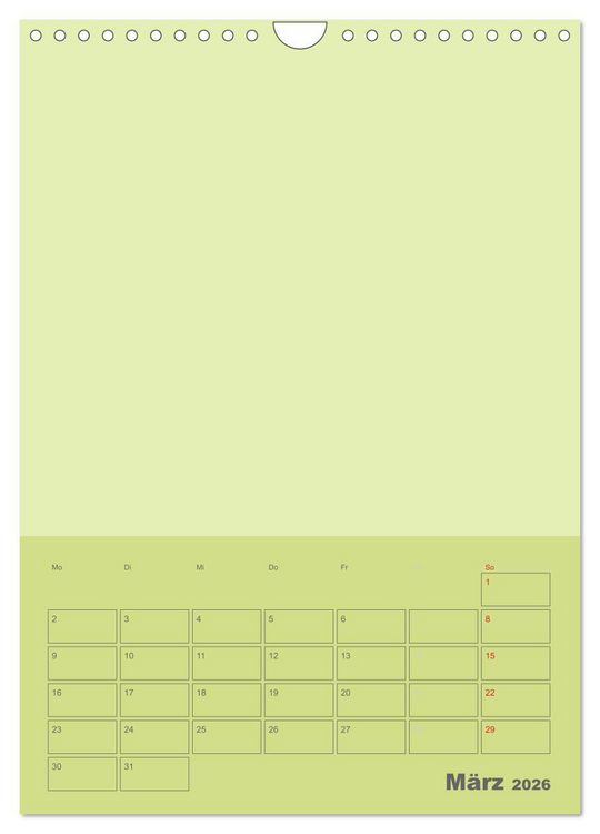 Produktbild: Bastel Terminkalender (Wandkalender 2026 DIN A4 hoch), CALVENDO Monatskalender