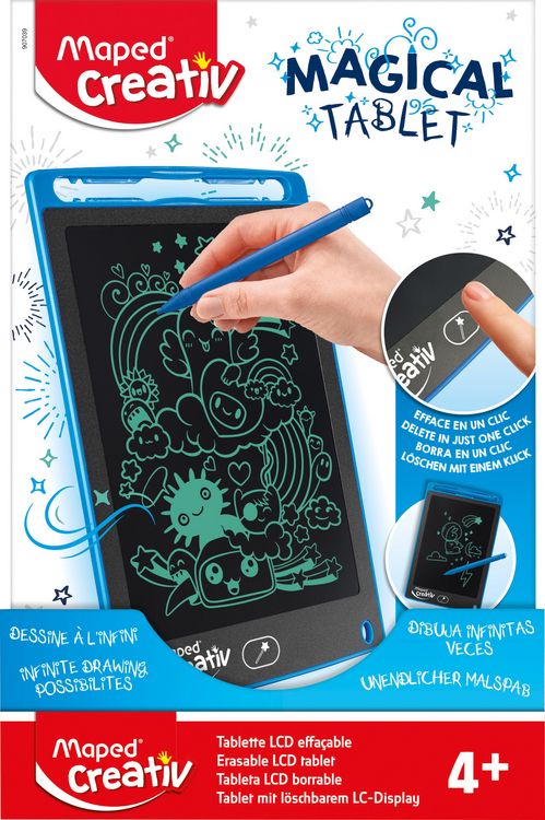 Produktbild: Maped Magical Tablet mit l&ouml;schbarem LC-Display zum Malen und Schreiben