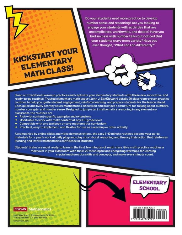 Produktbild: Daily Routines to Jump-Start Math Class, Elementary School