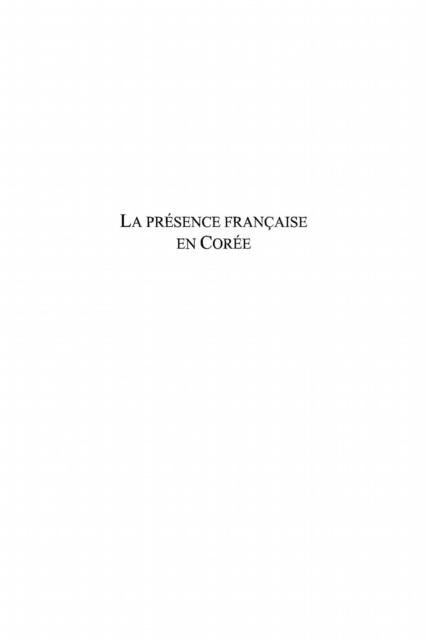 Produktbild: Presence francaise en coree dela fin du