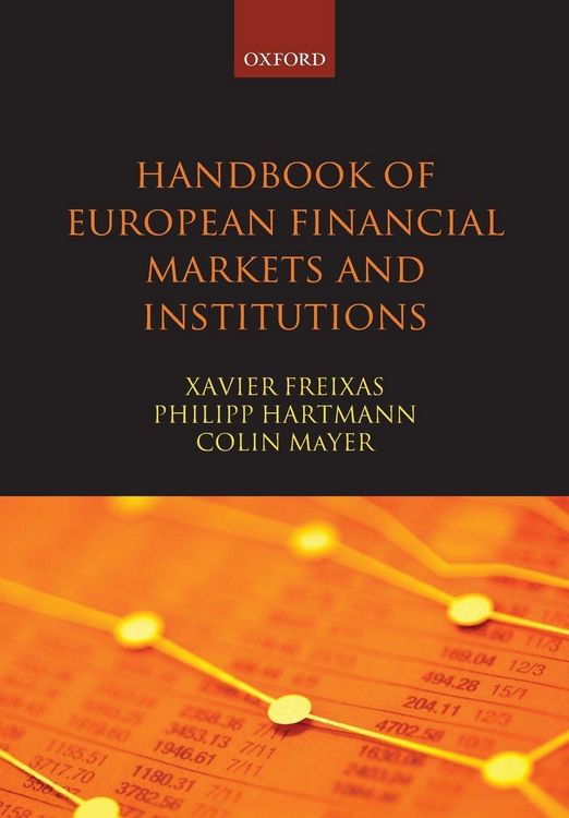 Produktbild: Handbook of European Financial Markets and Institutions