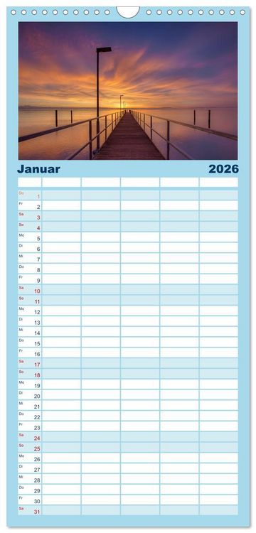 Produktbild: Familienplaner 2026 - Bodensee-Stimmungen mit 5 Spalten (Wandkalender, 21 x 45 cm) CALVENDO