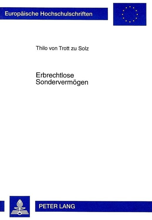 Produktbild: Erbrechtlose Sonderverm&ouml;gen