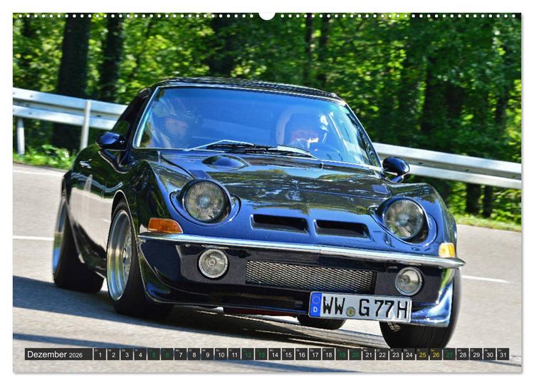 Produktbild: OLDTIMER BERGRENNEN - OPEL AM START (hochwertiger Premium Wandkalender 2026 DIN A2 quer), Kunstdruck in Hochglanz