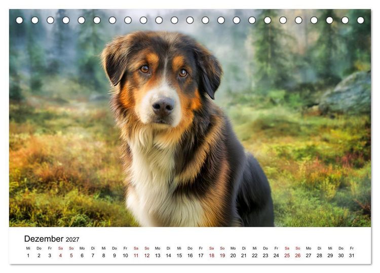 Produktbild: Stolz und Sanftmut - Berner Sennenhunde (Tischkalender 2027 DIN A5 quer), CALVENDO Monatskalender