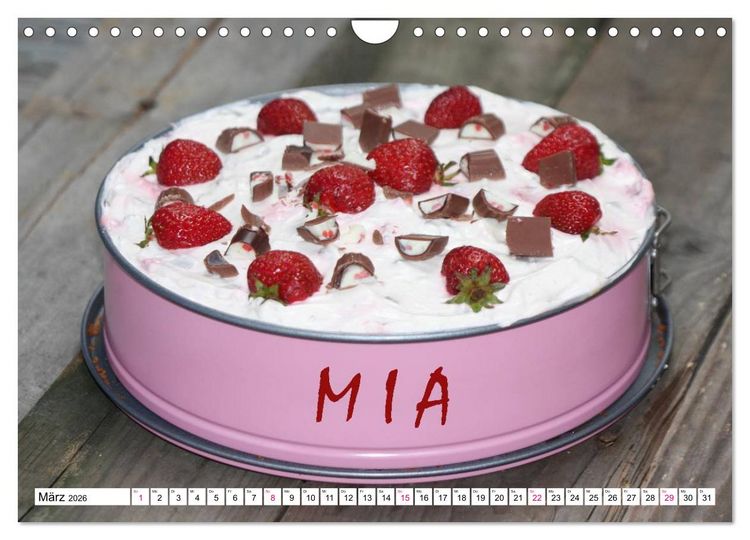 Produktbild: MIA - Namenskalender (Wandkalender 2026 DIN A4 quer), CALVENDO Monatskalender