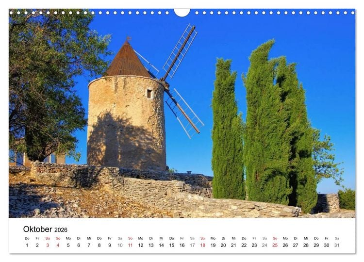 Produktbild: Provence - Zwischen Meer und Alpen (Wandkalender 2026 DIN A3 quer), CALVENDO Monatskalender