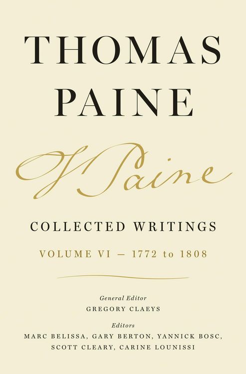 Produktbild: Thomas Paine Collected Writings, Volume 6 - 1772 to 1808