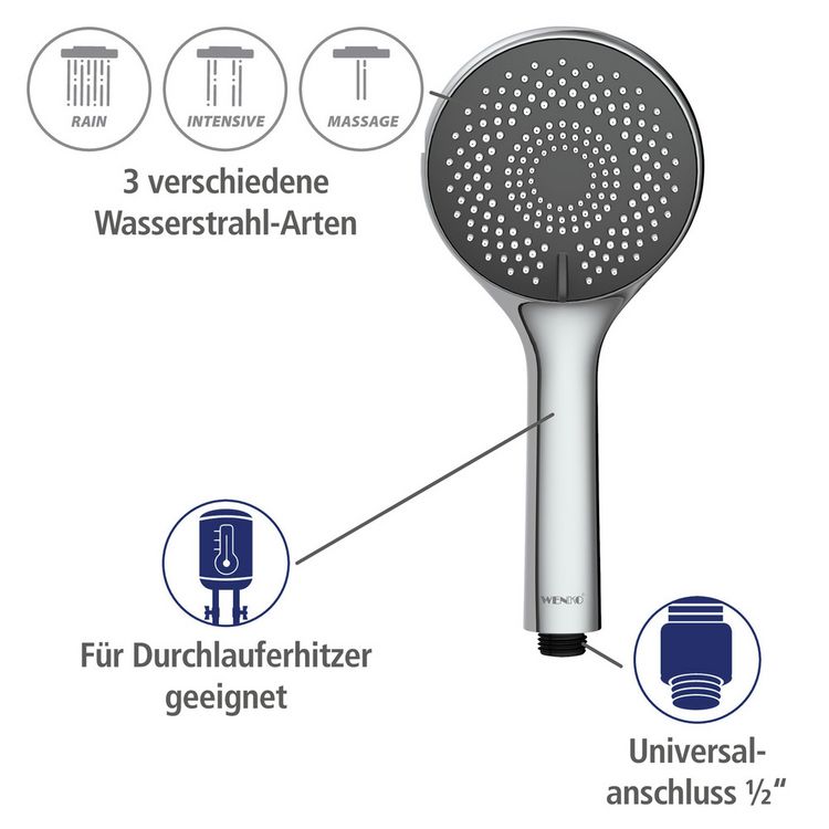 Produktbild: Brauseset Watersaving Chrom, L&auml;nge Stange: 70 cm