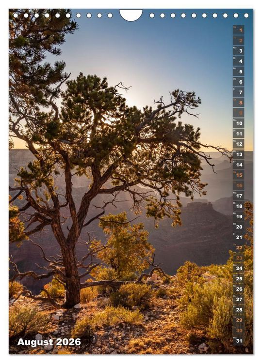 Produktbild: GRAND CANYON Imposante Aussichten (Wandkalender 2026 DIN A4 hoch), CALVENDO Monatskalender