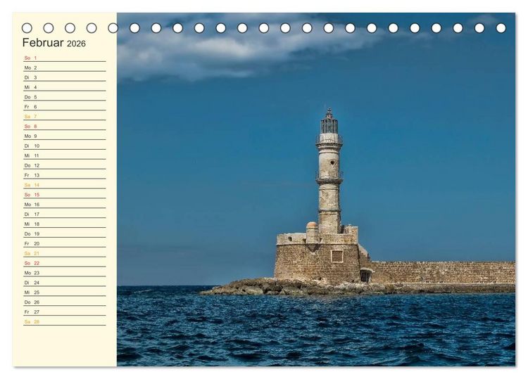 Produktbild: Leuchtt&uuml;rme - maritime Wegweiser weltweit (Tischkalender 2026 DIN A5 quer), CALVENDO Monatskalender