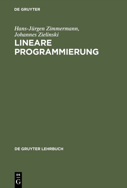 Produktbild: Lineare Programmierung