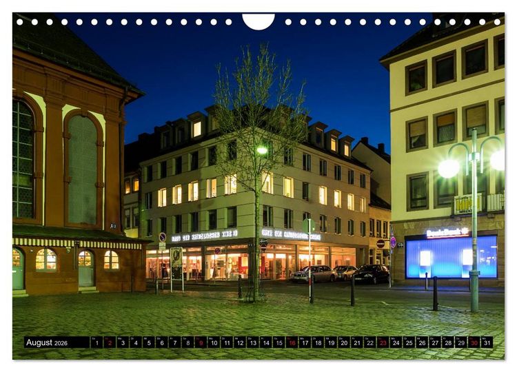 Produktbild: Mannheim Modern. Zeitgen&ouml;ssische Architektur in der Quadratestadt. (Wandkalender 2026 DIN A4 quer), CALVENDO Monatskalender
