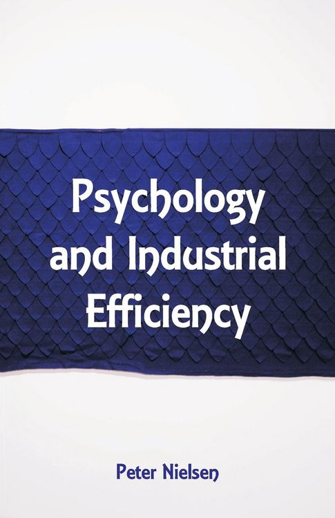 Produktbild: Psychology and Industrial Efficiency