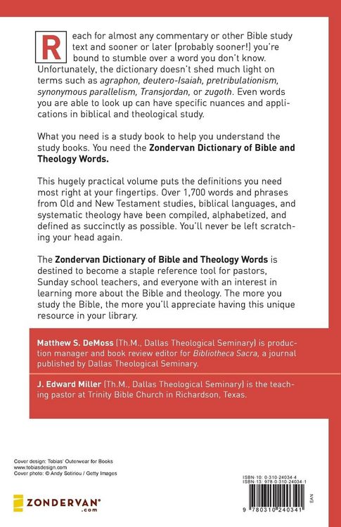 Produktbild: The Zondervan Dictionary of Bible and Theology Words