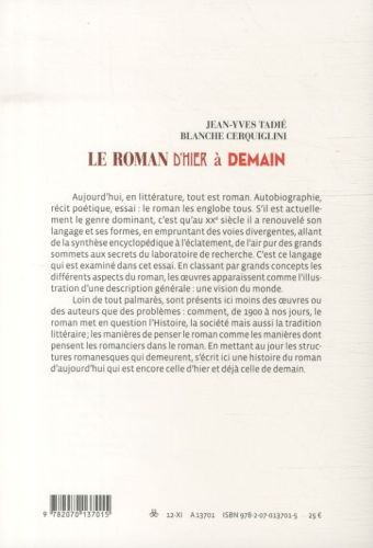 Produktbild: Le roman d'hier &agrave; demain