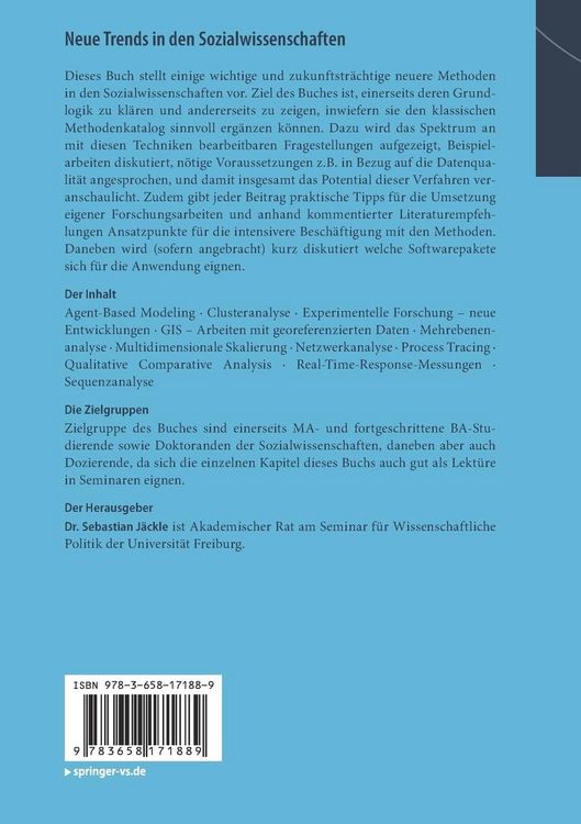 Produktbild: Neue Trends in den Sozialwissenschaften