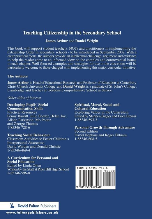 Produktbild: Teaching Citizenship in the Secondary School