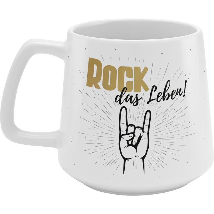 Produktbild: GRUSS & CO Tasse konisch "Rock das Leben!"
