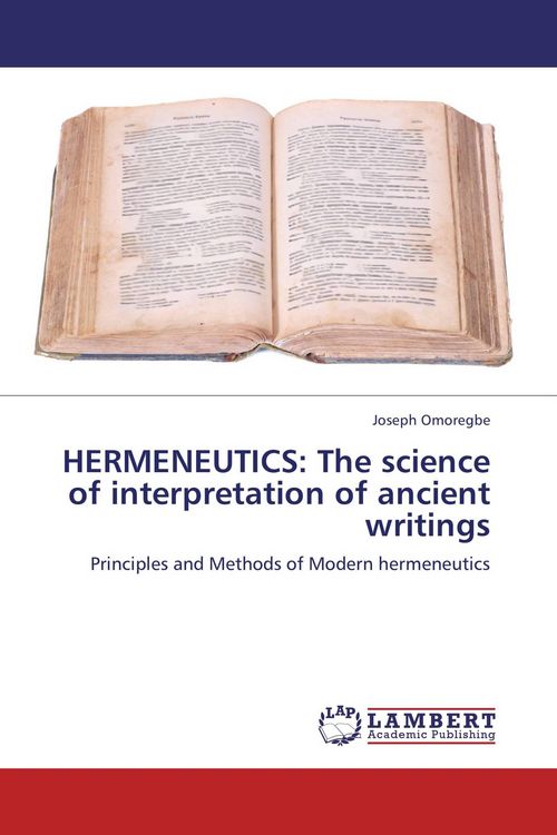 Produktbild: HERMENEUTICS: The science of interpretation of ancient writings