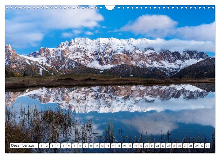 Produktbild: Alpen gespiegelt (Wandkalender 2026 DIN A3 quer), CALVENDO Monatskalender