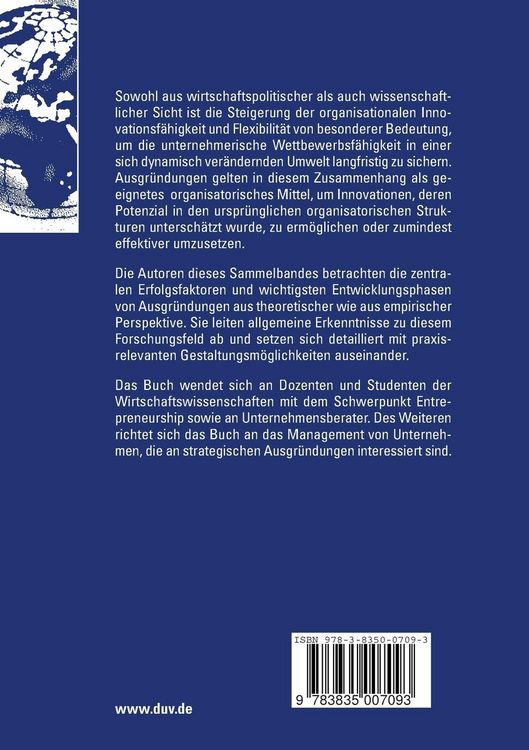 Produktbild: Unternehmertum und Ausgr&uuml;ndung
