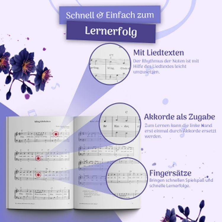 Produktbild: Die sch&ouml;nsten Klaviernoten f&uuml;r Anf&auml;nger