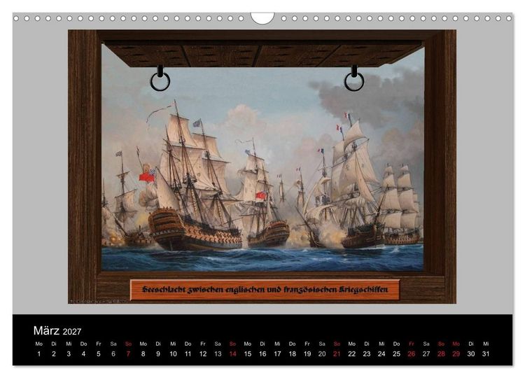 Produktbild: Schiffe im Spiegel ihrer Zeit (Wandkalender 2027 DIN A3 quer), CALVENDO Monatskalender
