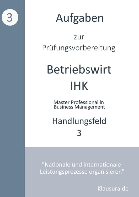 Produktbild: Aufgaben zur Pr&uuml;fungsvorbereitung gepr&uuml;fte Betriebswirte IHK