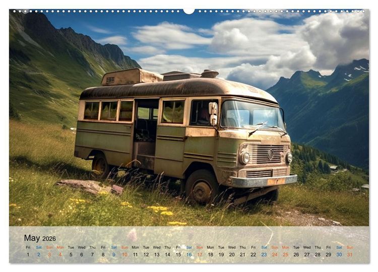 Produktbild: Old machine - nobody's child (Wall Calendar 2026 DIN A2 landscape), CALVENDO 12 Month Wall Calendar