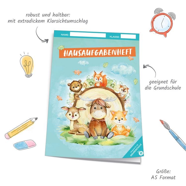 Produktbild: Tr&ouml;tsch Hausaufgabenheft Grundschule Waldfreunde