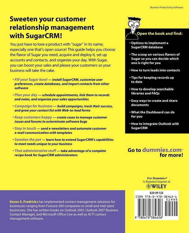 Produktbild: SugarCRM For Dummies