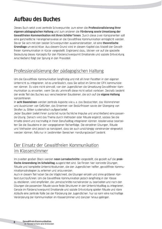Produktbild: Gewaltfreie Kommunikation in F&ouml;rderschule und Inklusion