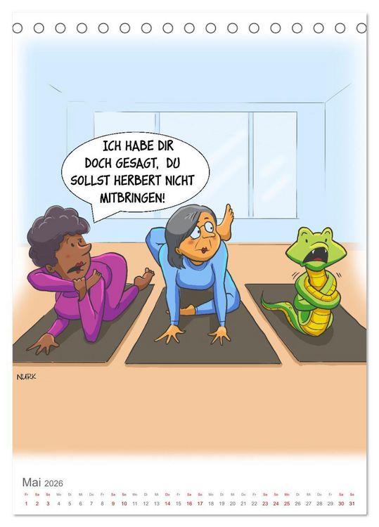 Produktbild: Okay, Boomer - Cartoons (Tischkalender 2026 DIN A5 hoch), CALVENDO Monatskalender