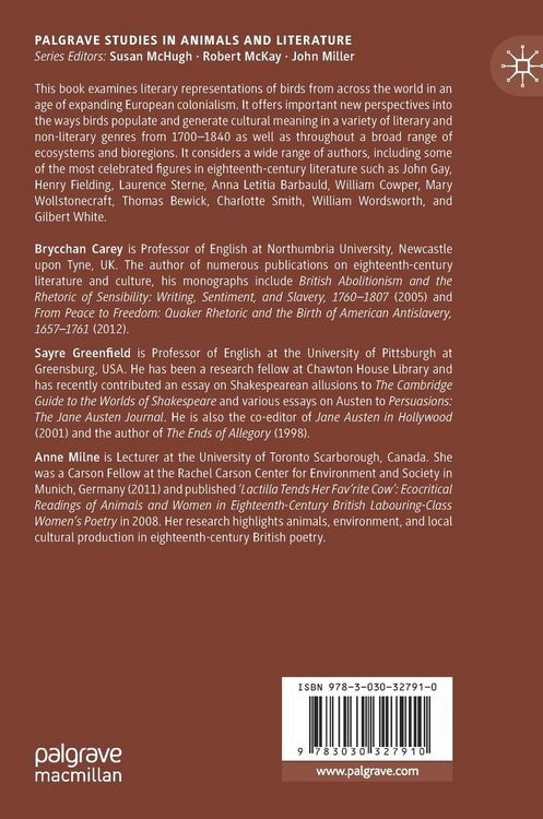 Produktbild: Birds in Eighteenth-Century Literature