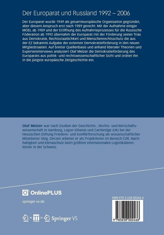 Produktbild: Der Europarat und Russland 1992 &ndash; 2006