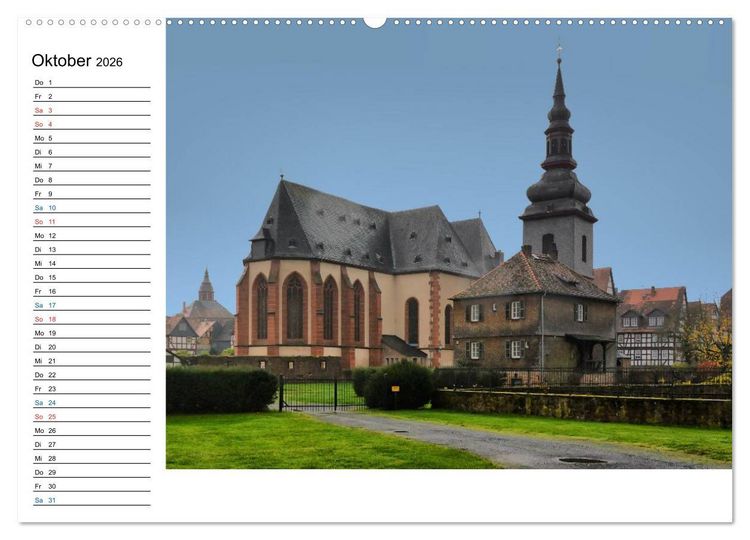 Produktbild: Herrliches Hessen - B&uuml;dingen (hochwertiger Premium Wandkalender 2026 DIN A2 quer), Kunstdruck in Hochglanz